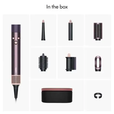 Dyson HS08 Airwrap i.d.™ Multi-Styler & Dryer – Straight+Wavy Attachment 1300W Bluetooth (Jasper Plum) – International Version - Image 3