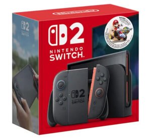 Nintendo Switch 2 + Mario Kart World Bundle 2025, 7.9" HDR10 Touchscreen 120Hz Display, 12GB RAM, 256GB Storage, Next-Gen Joy-Con 2 Controllers with Enhanced Motion Sensors | 121620