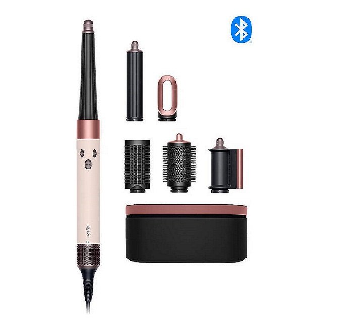 Dyson HS08 Airwrap i.d.™ Multi-Styler & Dryer – Straight+Wavy Attachment 1300W Bluetooth (Ceramic Pink/Rose Gold) - International Version