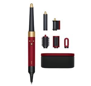 Dyson HS08 Airwrap i.d.™ Multi-Styler & Dryer – Straight+Wavy Attachment 1300W Bluetooth (Red Velvet) – International Version