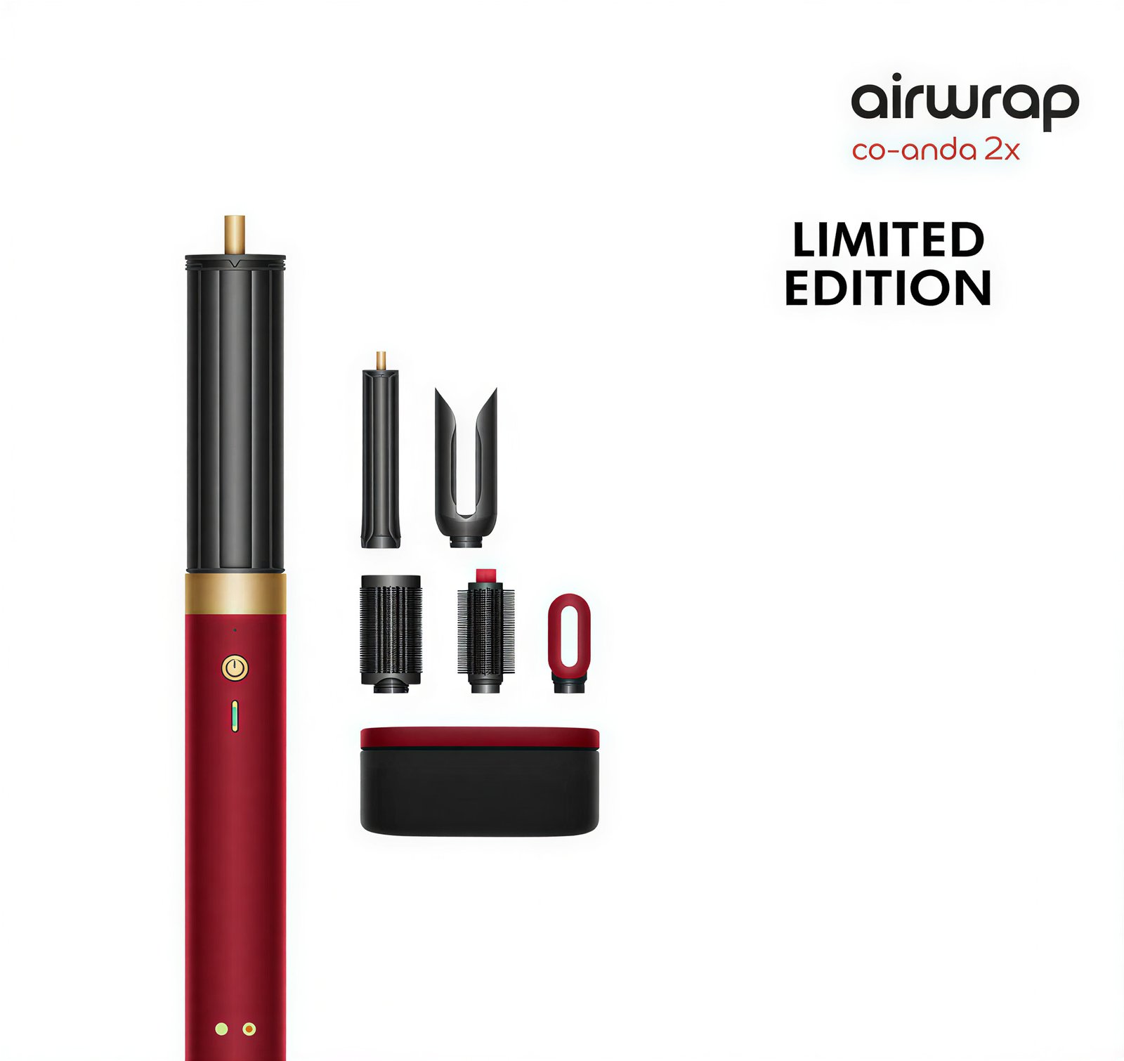 Dyson HS09 Airwrap Co-anda2x™ Multi-Styler & Hair Dryer for Straight & Wavy Hair (Red Velvet) - International Version - Image 2